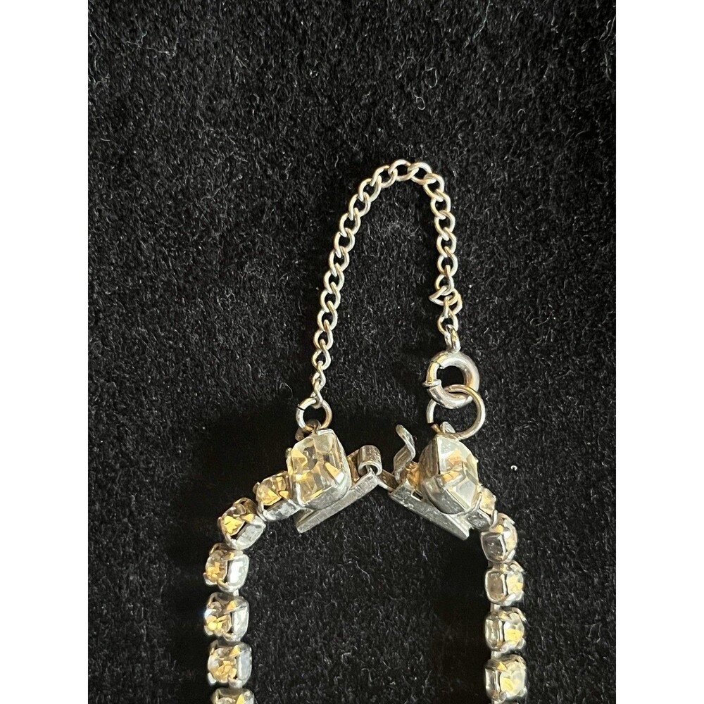 Vintage Rhinestone Necklace Lot Bridal Gatsby Prom Costume Jewelry Set Pear-drop - Picture 5 of 9